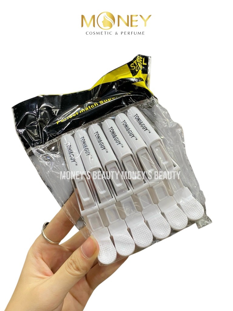 Kẹp Mỏ Vịt Toni&Guy Làm Tóc Kẹp Vịt Nhựa 6 Chiếc