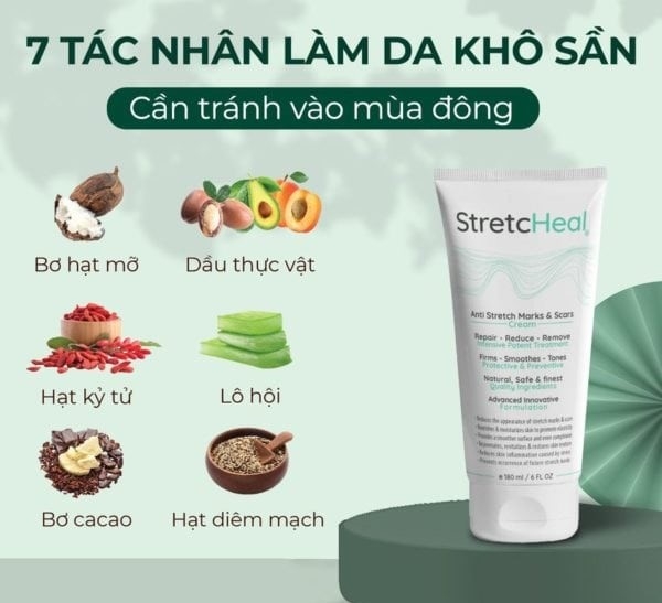 Kem Trị Rạn Da StretcHeal  Anti Stretch Marks & Scars Cream