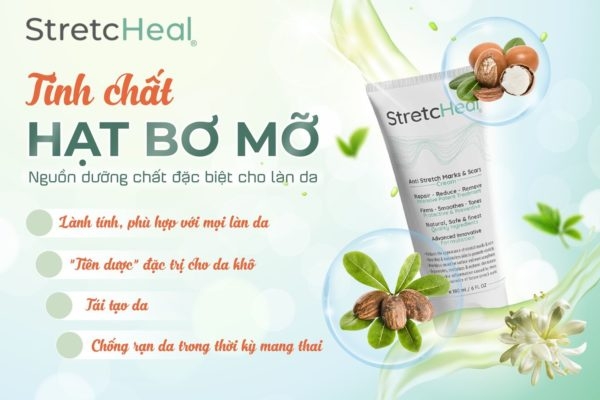 Kem Trị Rạn Da StretcHeal  Anti Stretch Marks & Scars Cream