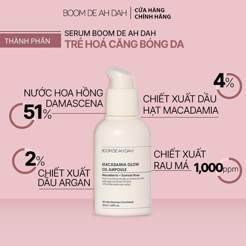 Tinh Chất Serum Hỗ Trợ Trắng Da, Ngừa Lão Hóa BOOM DE AH DAH Niacinamide Ampoule