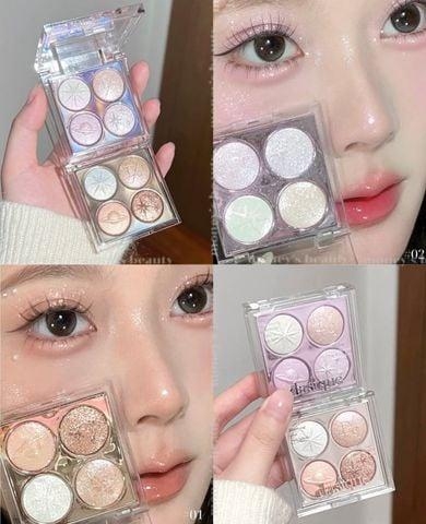 Bảng Nhũ Mắt Dasique Starry Night Shadow Palette 4 Ô
