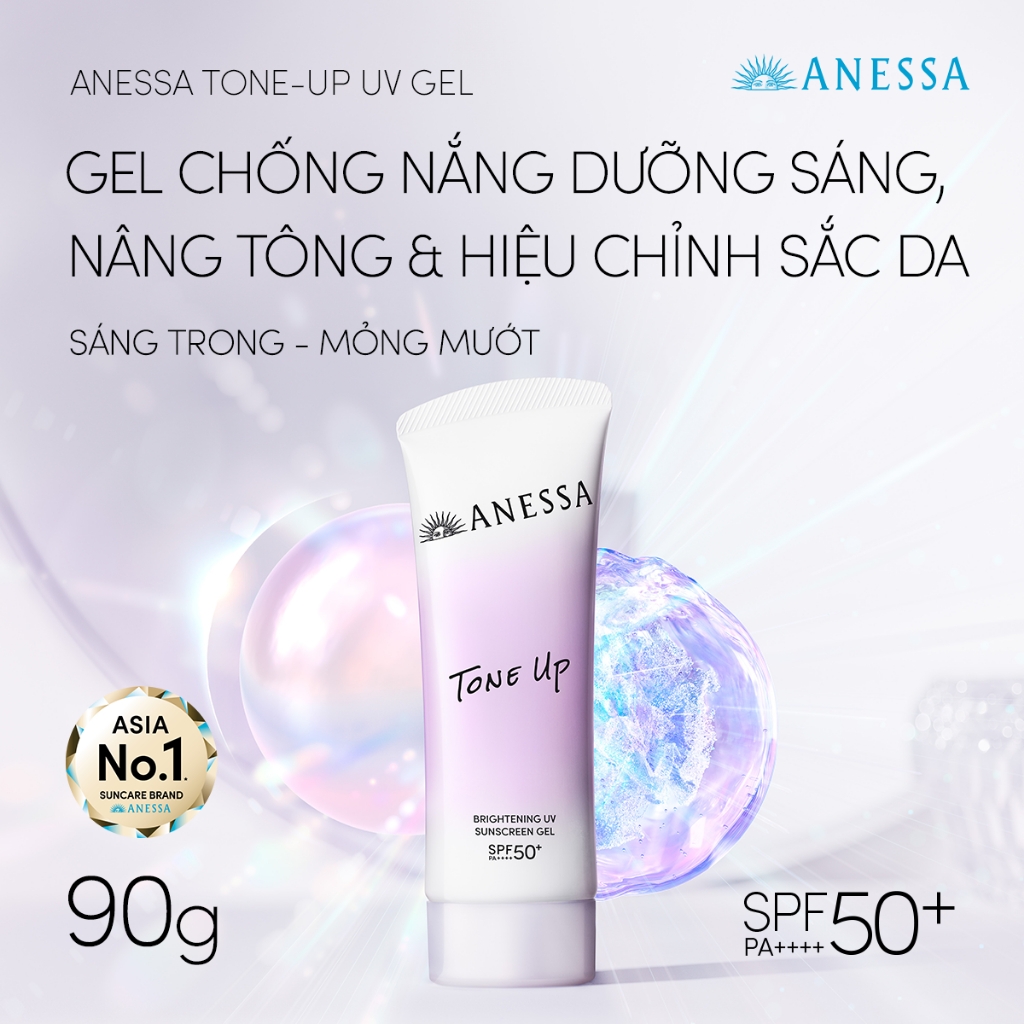 Kem Chống Nắng Nâng Tone Anessa Tone Up Brightening UV Sunscreen Gel