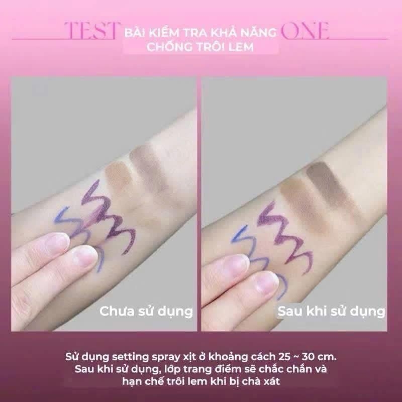Xịt Khoá Nền Lâu Trôi Lành Tính  UHUE Light Silky Setting Spray Xịt Khoá Makeup