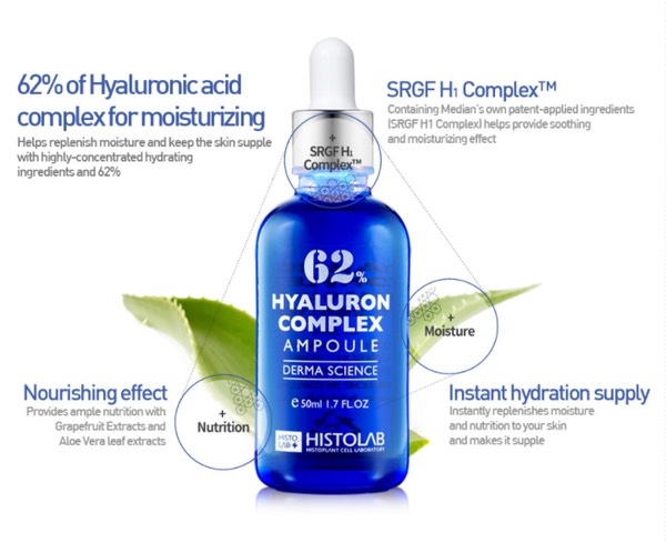 Tinh Chất Cấp Ẩm Phục Hồi Da Serum Histolab 62% Hyaluron Complex Ampoule Derma Science