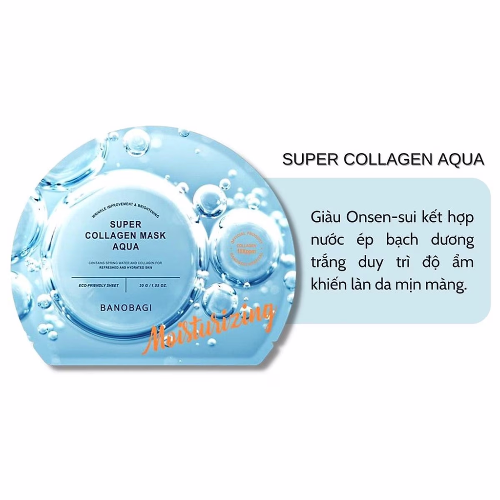 Mặt Nạ Cấp Ẩm Banobagi Super Collagen Mask Aqua 30g