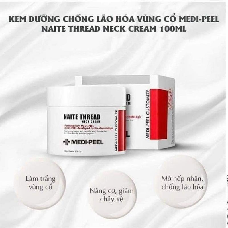 Kem Dưỡng Cổ Chống Lão Hóa,Giảm Nếp Nhăn Medi-Peel Naite Thread Neck Cream