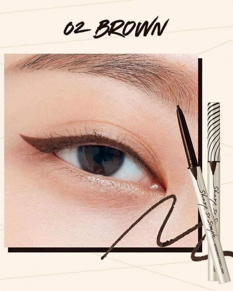 Chì Kẻ Mắt Clio Sharp So Simple Waterproof Pencil Liner
