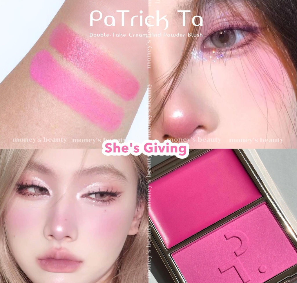 Má Hồng PaTrick Ta Double-Take Cream And Powder Blush Duo