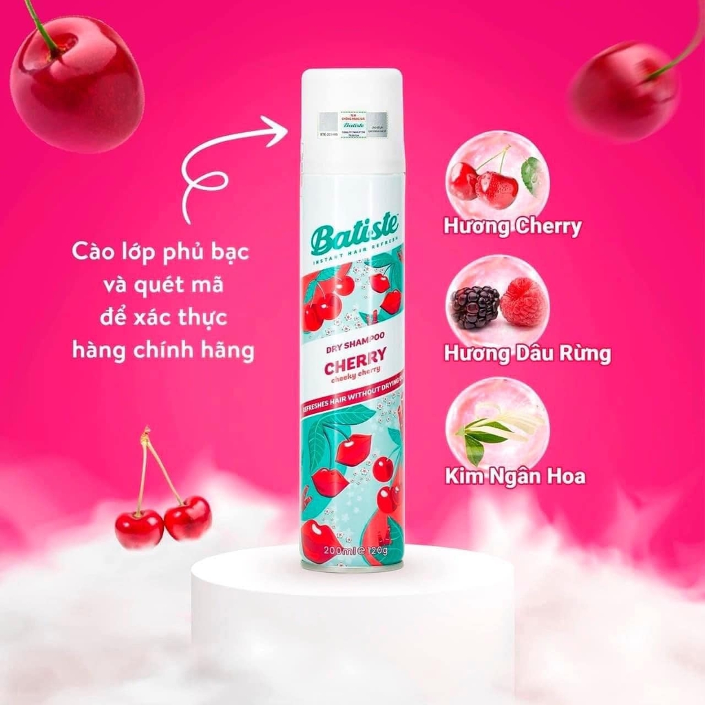 Dầu Gội Khô Batiste Dry Shampoo Blush  – 200ml