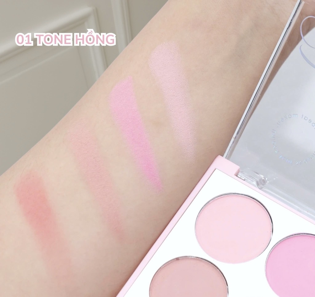 Bảng Má Hồng Mona Blush Palette 4 Ô