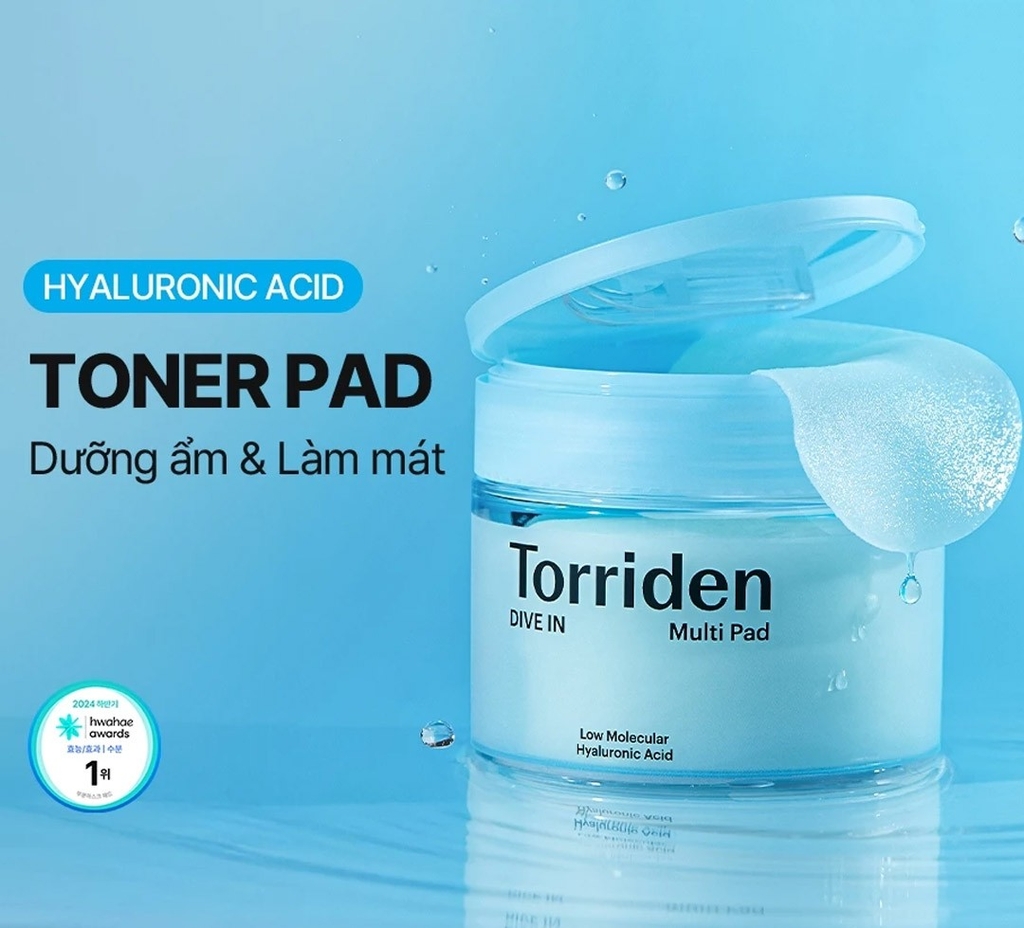 Toner Pad Torriden Dưỡng Ẩm, Làm Mềm Mịn Da