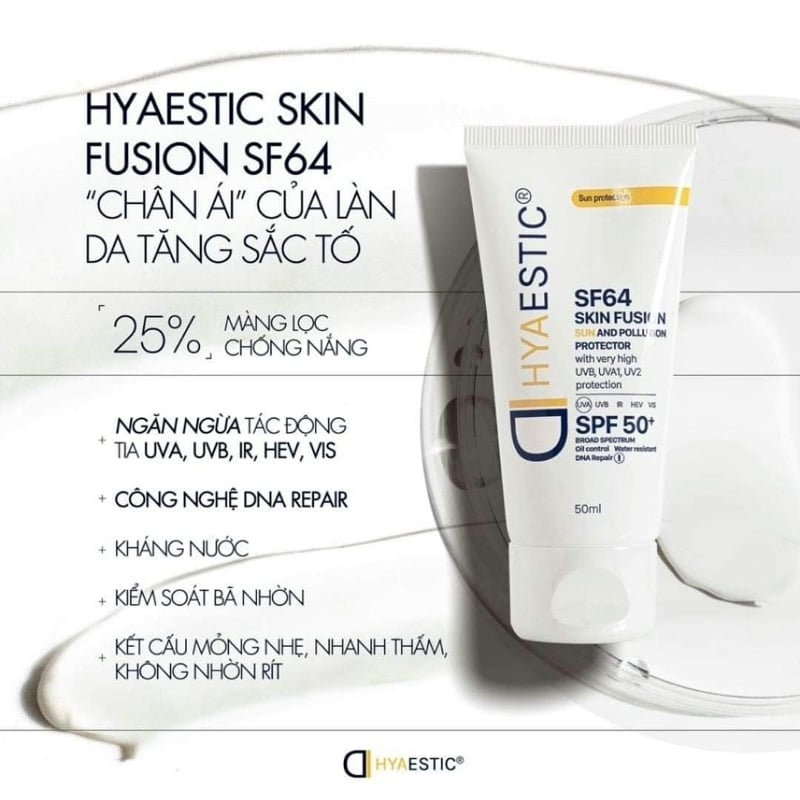 Kem Chống Nắng  Hyaestic Skin Fusion SF64 Sun And Pollution Protector SPF50+