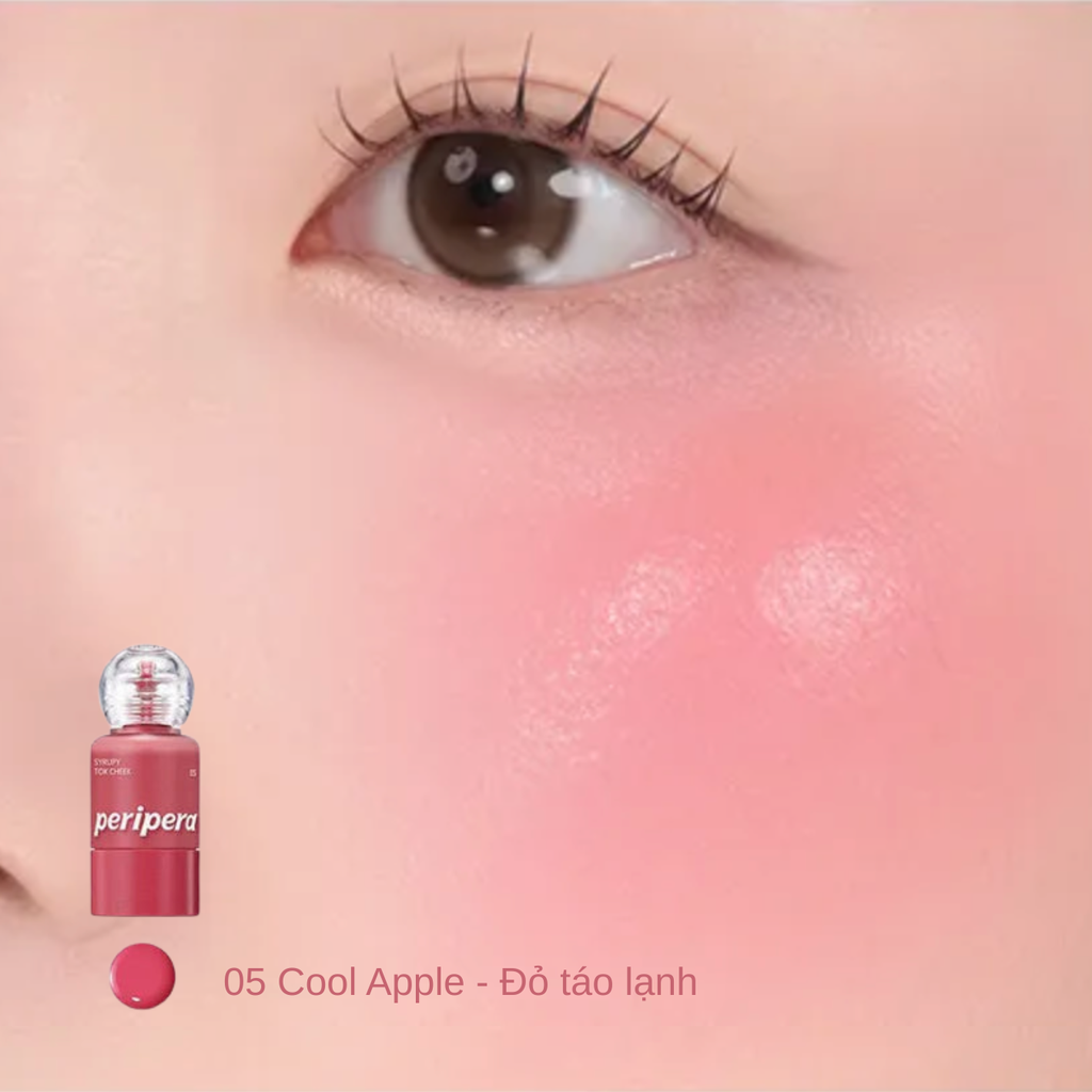 Má Hồng Kem Peripera Syrupy Tok Cheek Mịn Bóng 9g