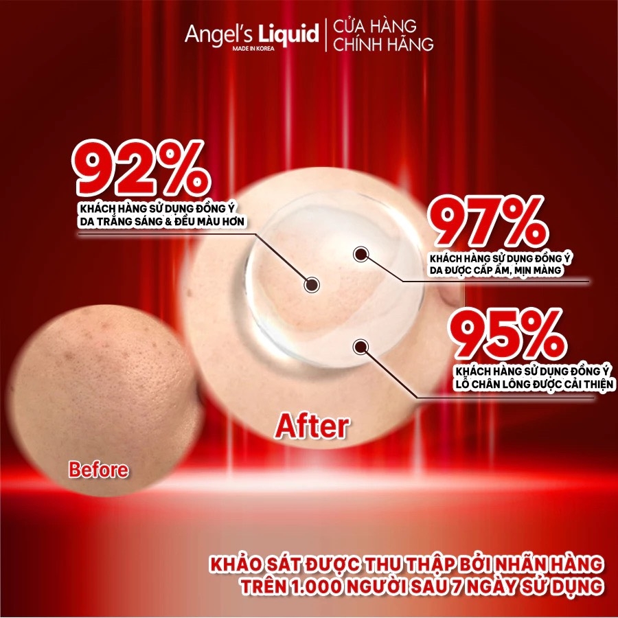 Serum Angel's Liquid Huyết Thanh Hỗ Trợ Dưỡng Trắng Da, Làm Mờ Thâm Nám Angel's Liquid Glutathione 700 V-Ampoule