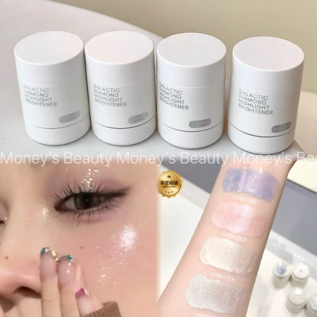 Phấn Bắt Sáng Nhũ Dạng Lỏng Shaqinuo Galaxy Diamond Highlight Brightening Liquid Bắt Sáng Đa Chiều Đa Năng