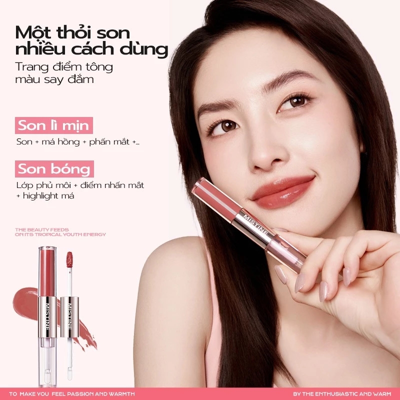 Son 2 Đầu Mistine Tipsy-lock Lip Duo