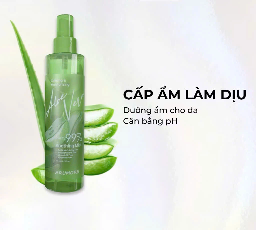 Xịt Khoáng Aspasia Moist Up Face Mist Aloe