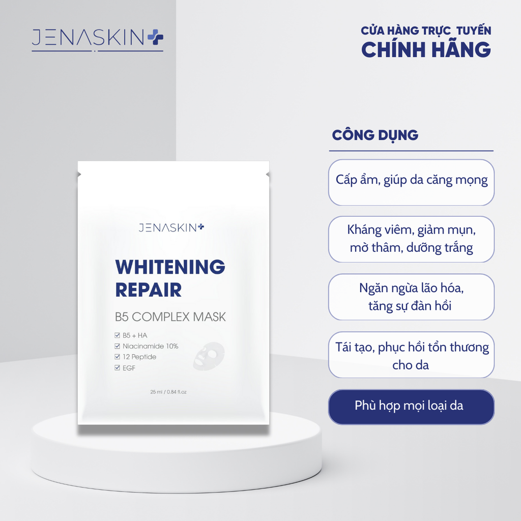 Mặt Nạ Trắng Da Phục Hồi Whitening Repair B5 Complex Mask Jenaskin