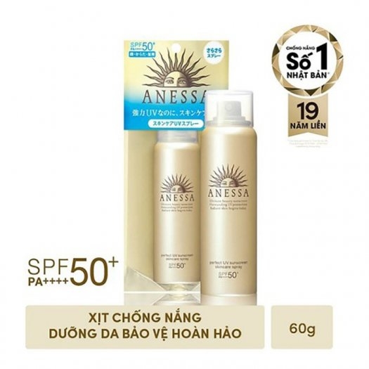 Xịt Chống Nắng Anessa Perfect UV Sunscreen Skincare Spray SPF50+/PA++++