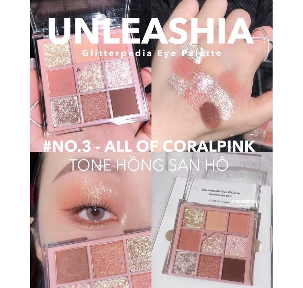 Bảng Mắt Unleashia Glitterpedia Eye Palette 9 ô