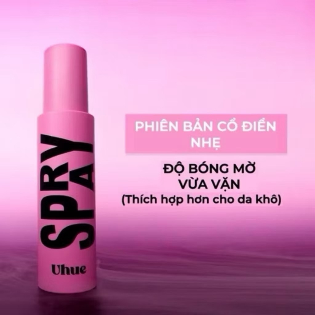 Xịt Khoá Nền Lâu Trôi Lành Tính  UHUE Light Silky Setting Spray Xịt Khoá Makeup