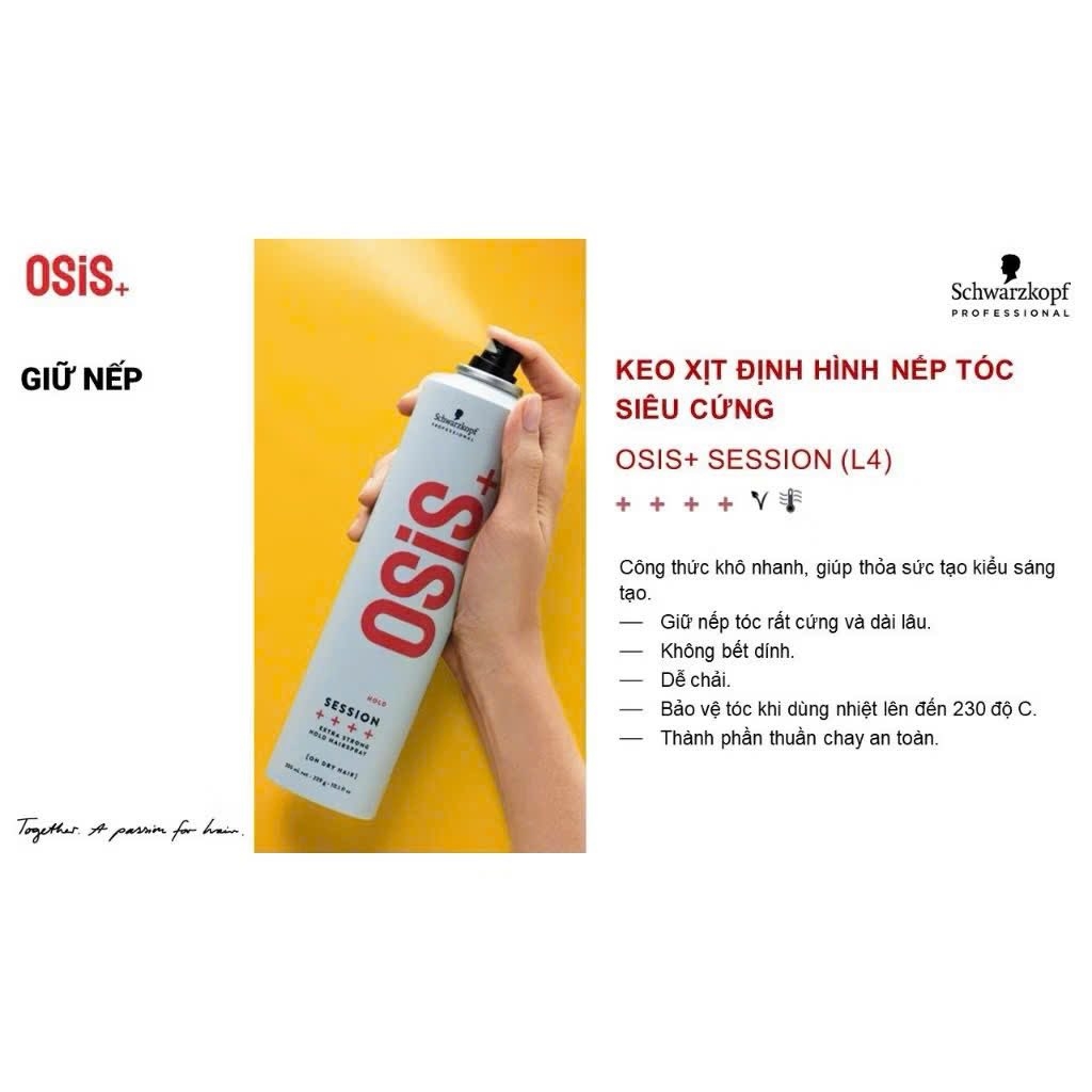 Keo Xịt Tóc Giữ Nếp Osis 300ml