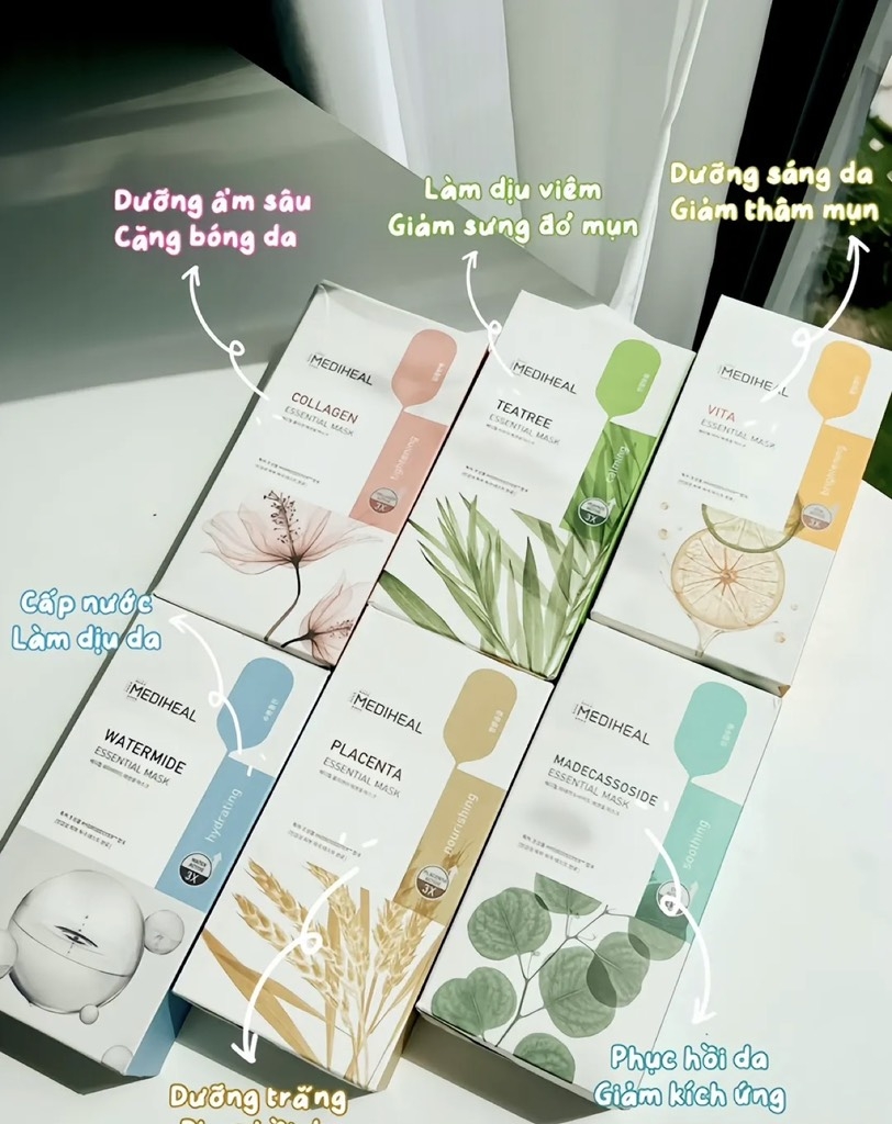 Mặt Nạ Dưỡng Ẩm Sâu, Chống Lão Hóa Mediheal Essence Mask 20ml (1 miếng)