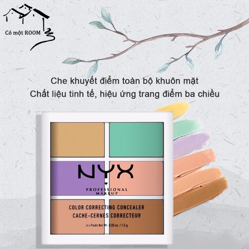 Bảng Che Khuyết Điểm Triệt Sắc Tạo Khối NYX Correcting Concealer