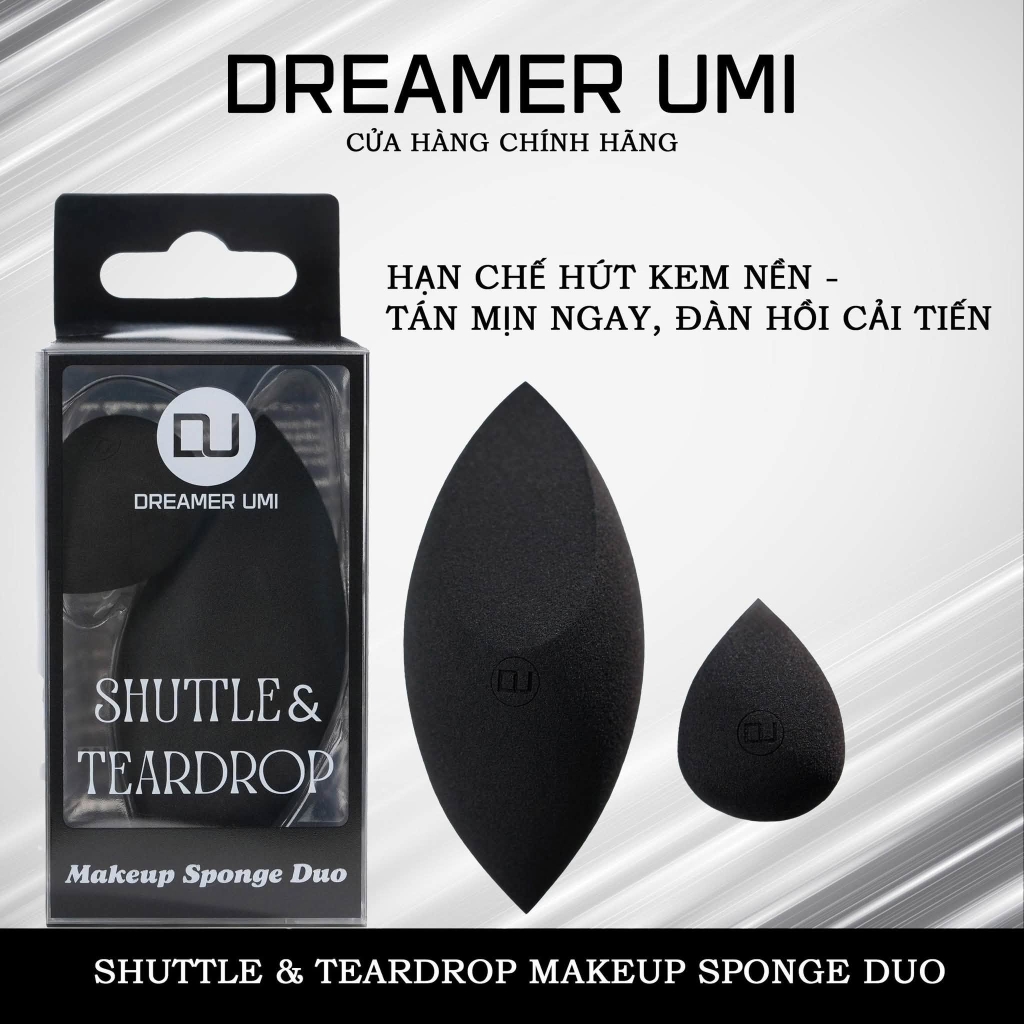 Bộ Mút Trang Điểm Dreamer Umi Shuttle & Teardrop