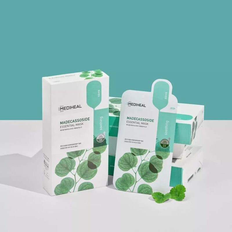 Mặt Nạ Mediheal Teatree Essential Mask Calming Làm Dịu Da, Kháng Khuẩn 24ml Madecassoside