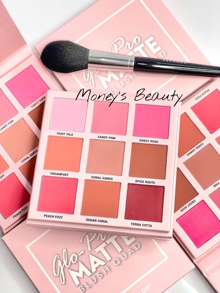 Bảng Má Hồng City Color 9 Ô Glo Pro Matte