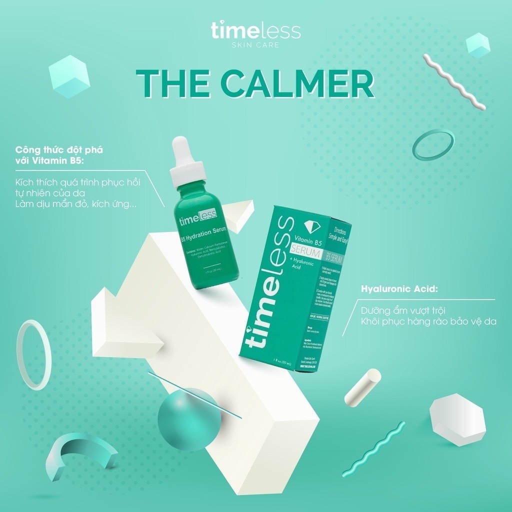 Tinh Chất Serum Cấp Ẩm Làm Dịu & Phục Hồi Da  Timeless Skin Care Vitamin B5 Hydration