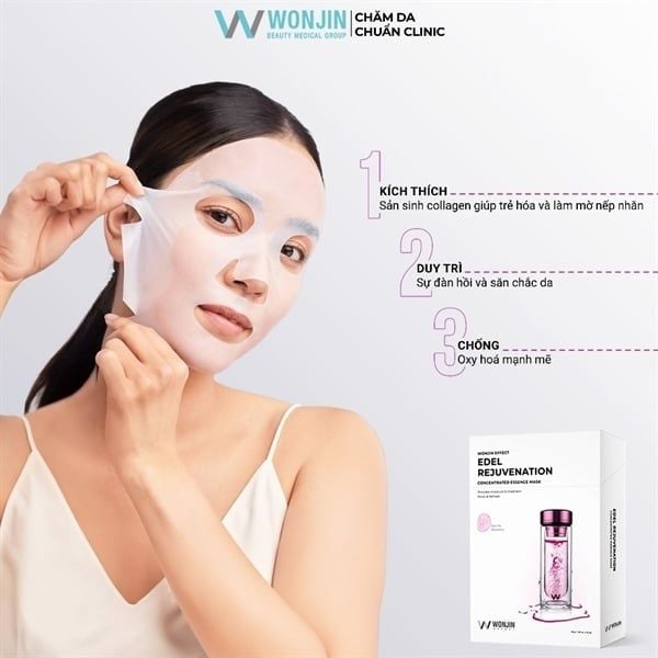 Mặt Nạ Wonjin Trẻ Hóa Da Effect Edel Rejuvenation Concentrated Essence Mask 30g