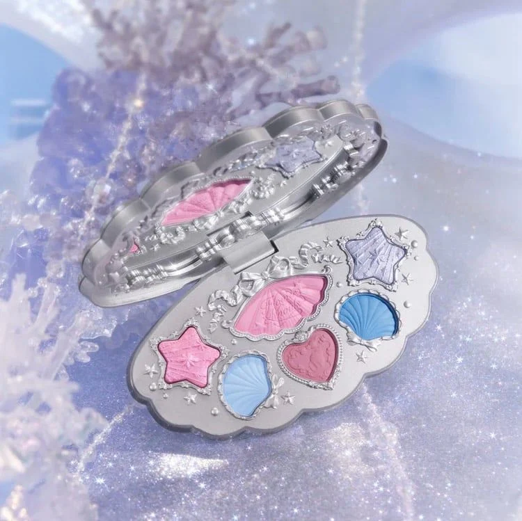 Bảng Phấn Mắt Vỏ Sò Flower Knows Shell 's Jewel Collection 6 ô