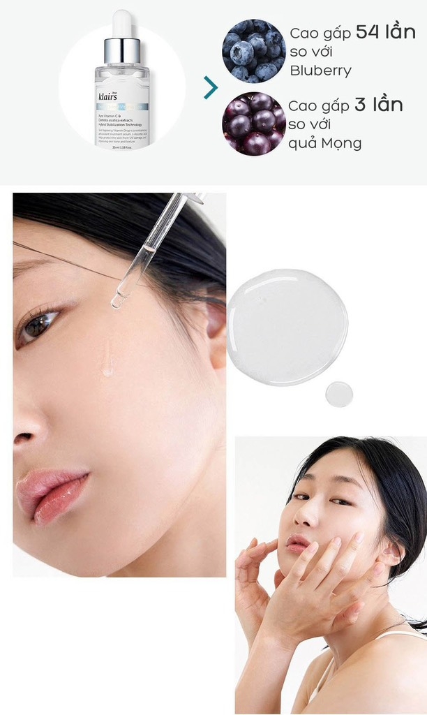 Tinh Chất Serum Dưỡng Trắng Da Mờ Thâm Nám Vitamin C Klairs Freshly Jucied Vitamin Drop