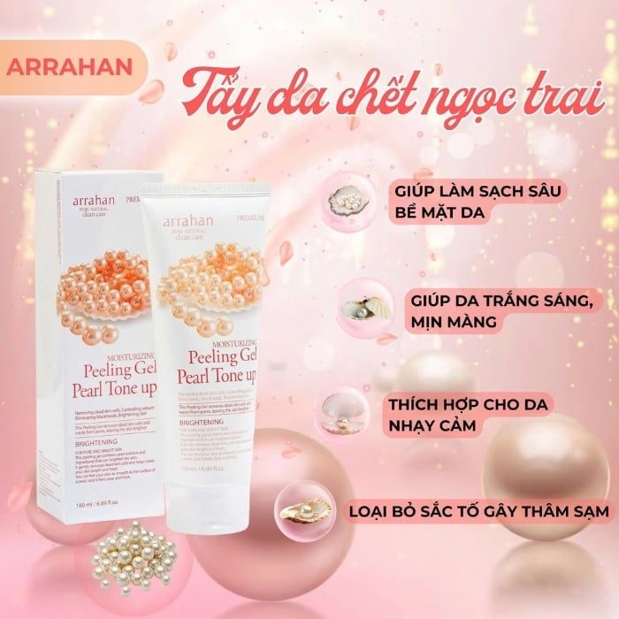 Tẩy Tế Bào Chết Face & Body Arrahan Peeling Gel 180ml