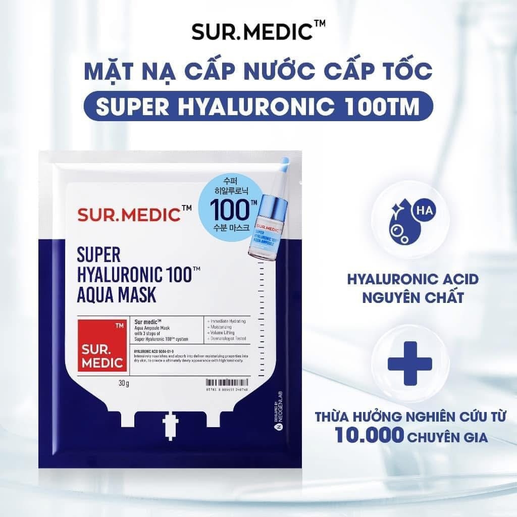 Mặt Nạ Dưỡng TrắngDa , Sáng Da Sur.Medic Bright Glutathione Mask