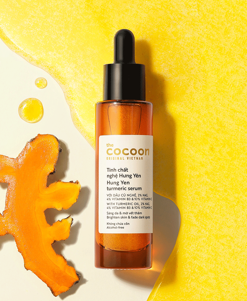 Tinh Chất Nghệ Hưng Yên Hỗ Trợ Sáng Da Và Mờ Vết Thâm Cocoon Turmeric Serum Brighten Skin And Fade Dark Spots