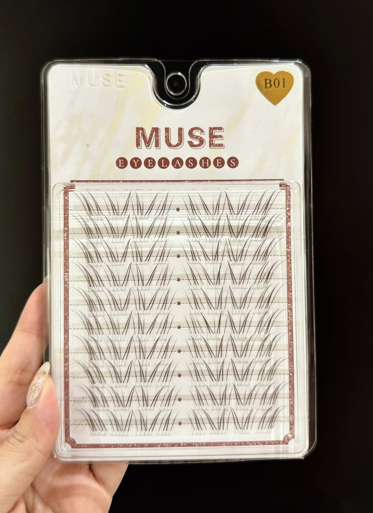(Mi Nâu)Lông Mi Giả Mi Chùm Muse