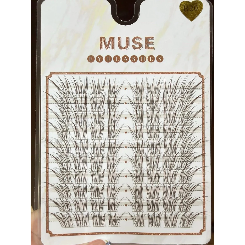(Mi Nâu)Lông Mi Giả Mi Chùm Muse