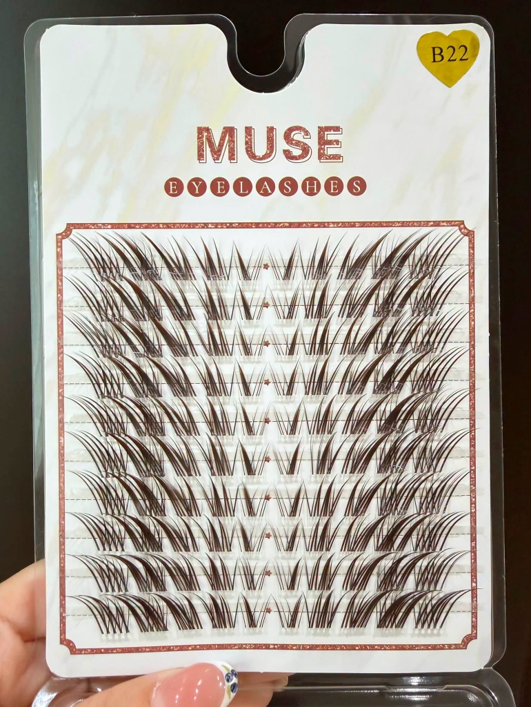 (Mi Nâu)Lông Mi Giả Mi Chùm Muse