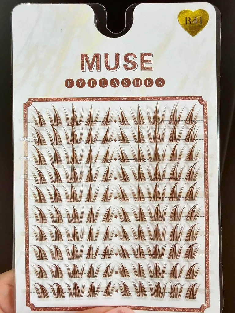 (Mi Nâu)Lông Mi Giả Mi Chùm Muse