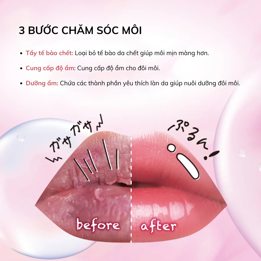 Tẩy Tế Bào Chết Môi Kissme Lip Care Scrub 10g