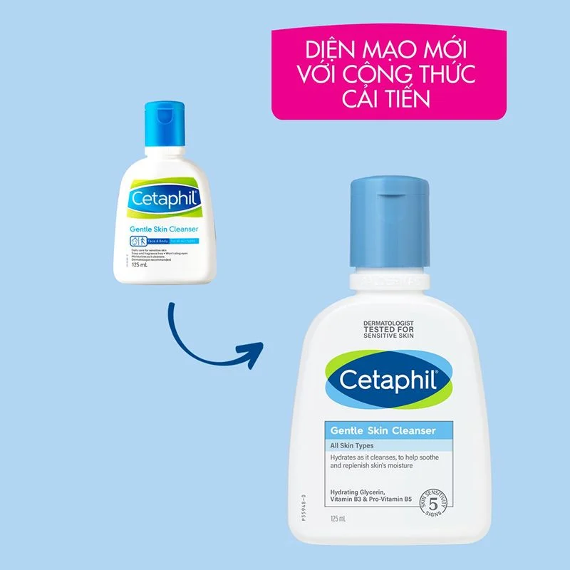 Sữa Rửa Mặt Lành Tính, Dịu Nhẹ Không Xà Phòng Cetaphil Gentle Skin Cleanser