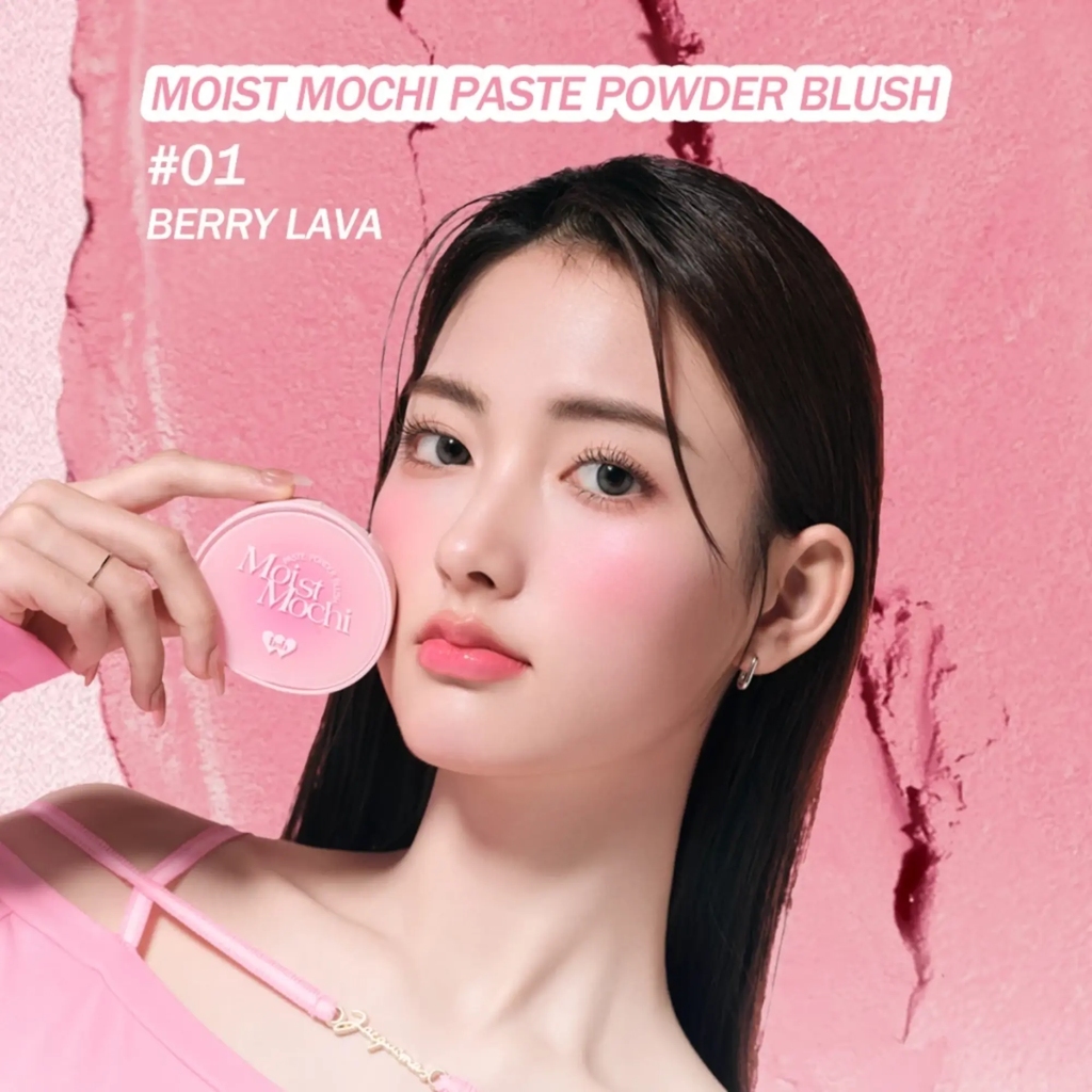 Má Hồng Kem Lai Phấn Barenbliss Moist Mochi Paste Powder Blush