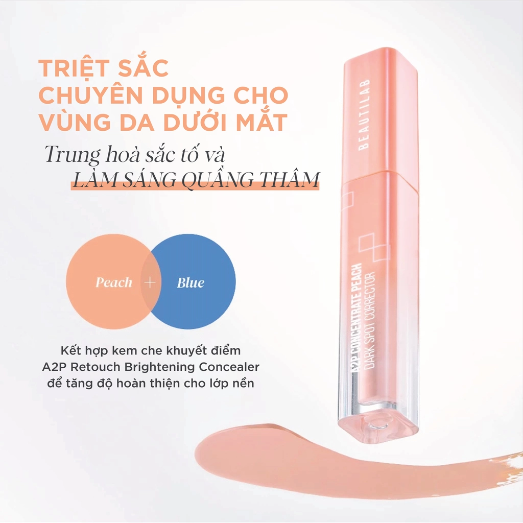 Kem che khuyết điểm A2P Concentrate Peach Dark Spot & Retouch Brightening Concealer 2.5g