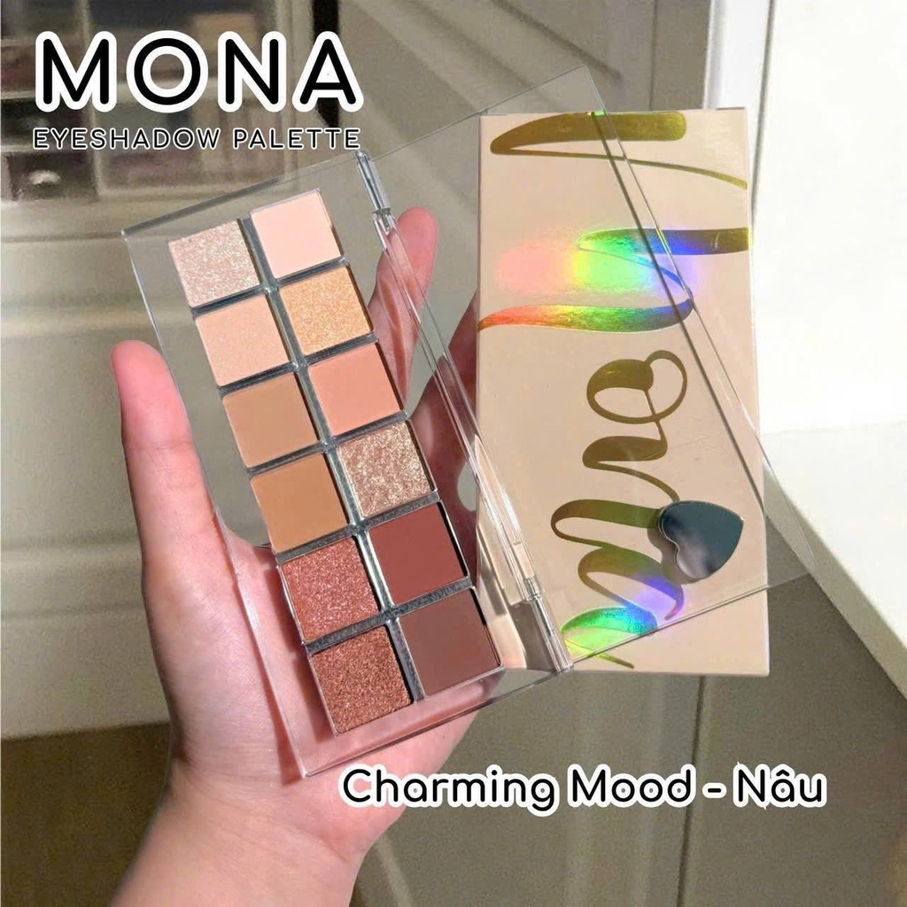 Bảng Phấn Mắt Mona Eyeshadow Palette 12 Ô