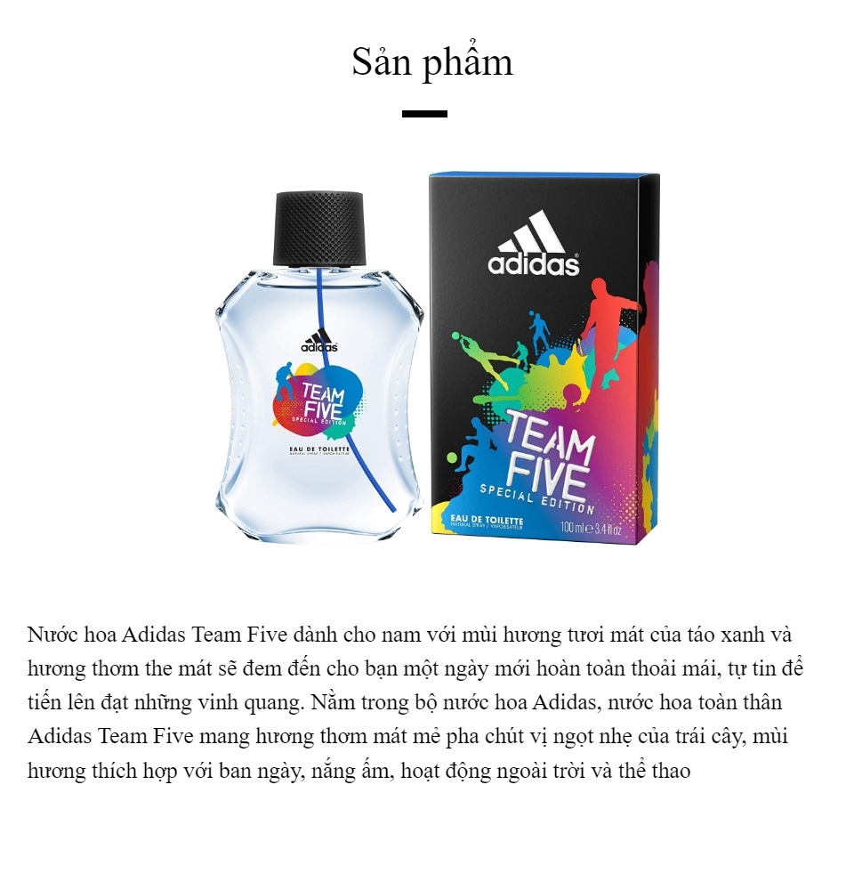 Nước Hoa Nam Thể  Thao Adidas 100ml