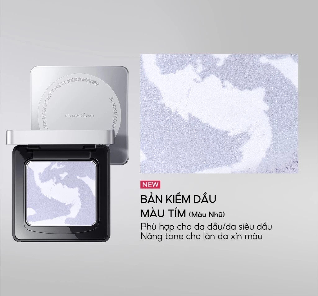 Phấn Phủ Carslan Dạng Nén Black Magnet Soft Mist Powder 8g