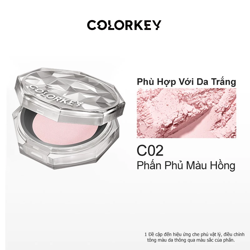 Phấn Phủ Dạng Bột COLORKEY Siêu Mịn Giúp Lớp Trang Điểm Tự Nhiên 8g
